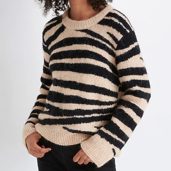 Madewell Pullover Sweater in Tiger Stripe - Picture 1 of 10